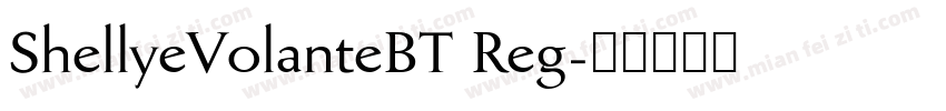 ShellyeVolanteBT Reg字体转换